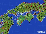 四国地方のアメダス実況(日照時間)(2017年09月09日)