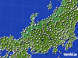 北陸地方のアメダス実況(風向・風速)(2017年09月09日)