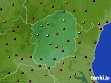 栃木県のアメダス実況(日照時間)(2017年09月10日)