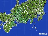 2017年09月10日の東海地方のアメダス(風向・風速)
