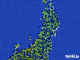 東北地方のアメダス実況(日照時間)(2017年09月11日)