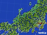 北陸地方のアメダス実況(日照時間)(2017年09月11日)