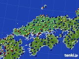 中国地方のアメダス実況(日照時間)(2017年09月12日)