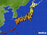 アメダス実況(気温)(2017年09月12日)