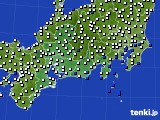 東海地方のアメダス実況(風向・風速)(2017年09月12日)