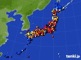 アメダス実況(日照時間)(2017年09月13日)