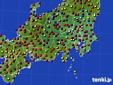 関東・甲信地方のアメダス実況(日照時間)(2017年09月14日)