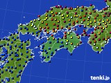 2017年09月14日の四国地方のアメダス(日照時間)