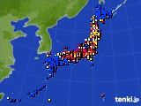 アメダス実況(日照時間)(2017年09月14日)