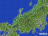 北陸地方のアメダス実況(風向・風速)(2017年09月14日)