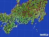 2017年09月15日の東海地方のアメダス(日照時間)