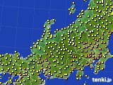 北陸地方のアメダス実況(気温)(2017年09月15日)