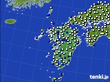 2017年09月15日の九州地方のアメダス(風向・風速)