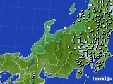 北陸地方のアメダス実況(降水量)(2017年09月17日)