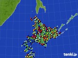 2017年09月17日の北海道地方のアメダス(日照時間)