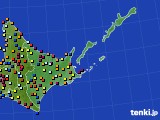 道東のアメダス実況(日照時間)(2017年09月17日)