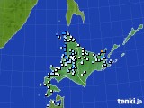 北海道地方のアメダス実況(降水量)(2017年09月18日)