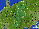 長野県のアメダス実況(気温)(2017年09月18日)