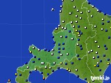 道央のアメダス実況(風向・風速)(2017年09月18日)