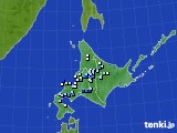 北海道地方のアメダス実況(降水量)(2017年09月19日)