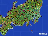 2017年09月19日の関東・甲信地方のアメダス(日照時間)