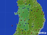 秋田県のアメダス実況(日照時間)(2017年09月19日)