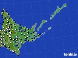 道東のアメダス実況(風向・風速)(2017年09月19日)