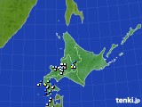 北海道地方のアメダス実況(降水量)(2017年09月20日)