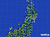 東北地方のアメダス実況(日照時間)(2017年09月20日)