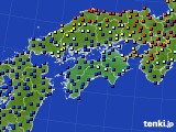 2017年09月21日の四国地方のアメダス(日照時間)