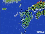 2017年09月21日の九州地方のアメダス(日照時間)