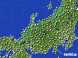 北陸地方のアメダス実況(風向・風速)(2017年09月21日)
