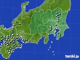 関東・甲信地方のアメダス実況(降水量)(2017年09月22日)