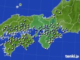 近畿地方のアメダス実況(降水量)(2017年09月22日)