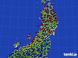 東北地方のアメダス実況(日照時間)(2017年09月22日)