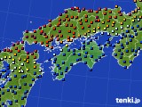 2017年09月24日の四国地方のアメダス(日照時間)