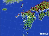 九州地方のアメダス実況(日照時間)(2017年09月24日)