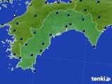 高知県のアメダス実況(日照時間)(2017年09月24日)