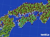 2017年09月25日の四国地方のアメダス(日照時間)