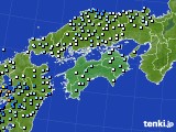 四国地方のアメダス実況(降水量)(2017年09月27日)