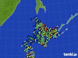 2017年09月27日の北海道地方のアメダス(日照時間)