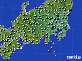 関東・甲信地方のアメダス実況(風向・風速)(2017年09月27日)