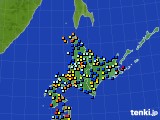2017年09月29日の北海道地方のアメダス(日照時間)