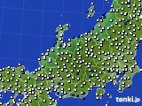 2017年09月29日の北陸地方のアメダス(風向・風速)