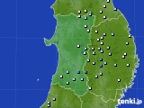 秋田県のアメダス実況(降水量)(2017年09月30日)