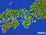 近畿地方のアメダス実況(日照時間)(2017年10月01日)