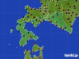 2017年10月01日の道南のアメダス(日照時間)