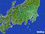 2017年10月02日の関東・甲信地方のアメダス(降水量)