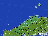 2017年10月02日の島根県のアメダス(降水量)