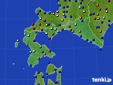 道南のアメダス実況(日照時間)(2017年10月02日)